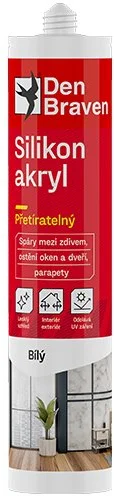 Den Braven Silikónový akryl, 280 ml, biely