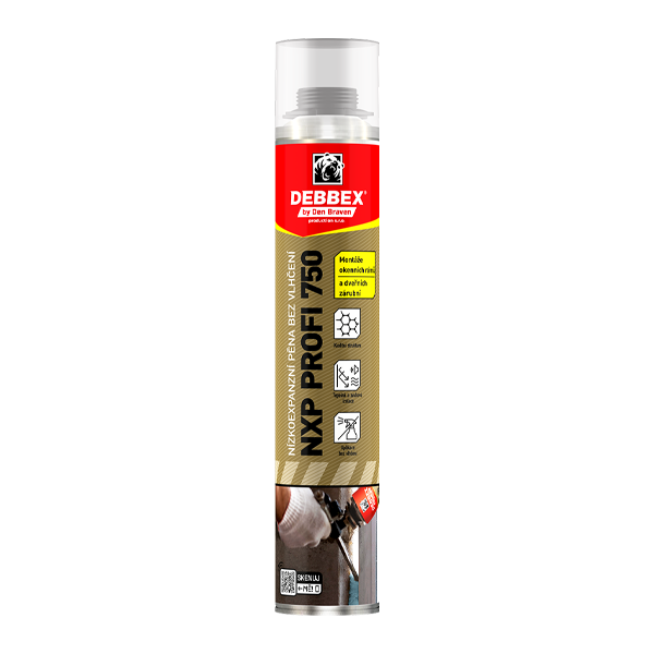 DENBRAVEN NXP PROFI 750 nízkoexp. pena bez zmáčania 750ml DEBBEX