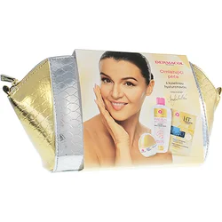 Dermacol 3D Hyaluron Therapy dárková sada remodelační denní krém 50 ml + dvoufázová micelární voda 200 ml + hydratační a remodelač