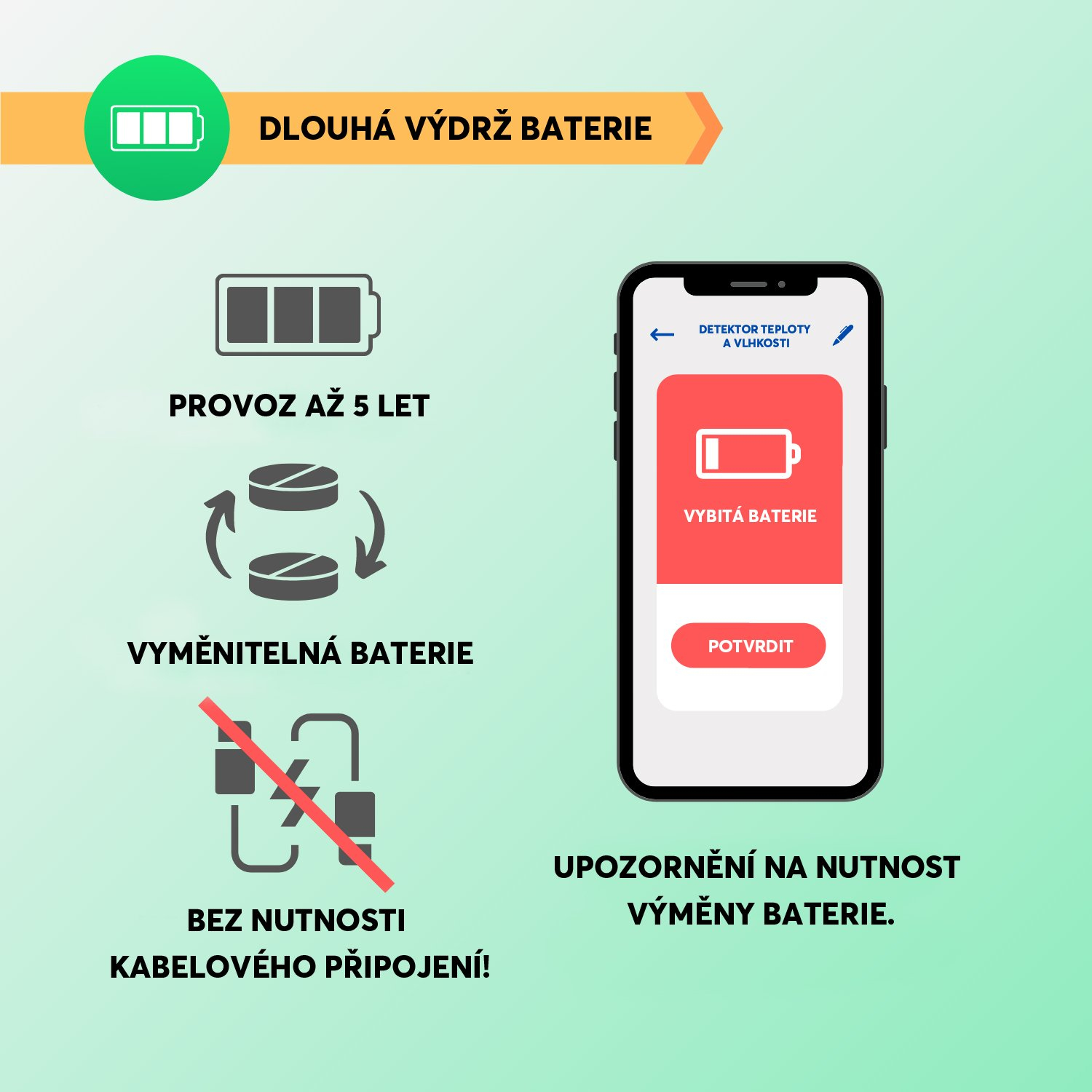 Detektor teploty a vlhkosti NOUS E5 ZigBee Tuya