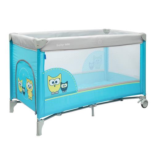 Detská cestovná postieľka Baby Mix Sova Blue