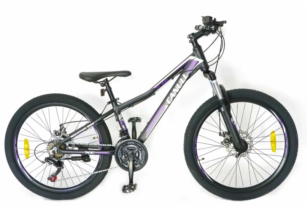 dětské kolo CANULL XC 241 24" černá/fialová