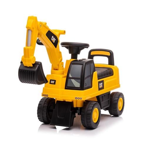 Detské odrážadlo Baby Mix CAT Bagr žlté