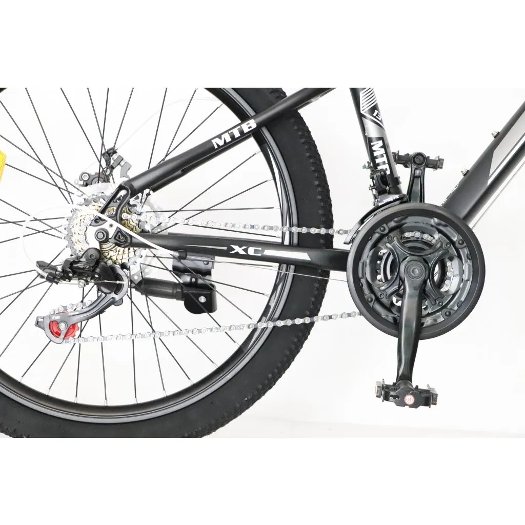 Detský bicykel CANULL XC 241 24" čierna/biela