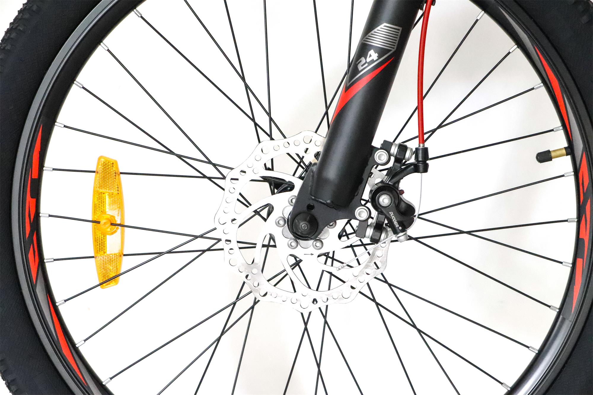 Detský bicykel CANULL XC 241 24" čierny/červený