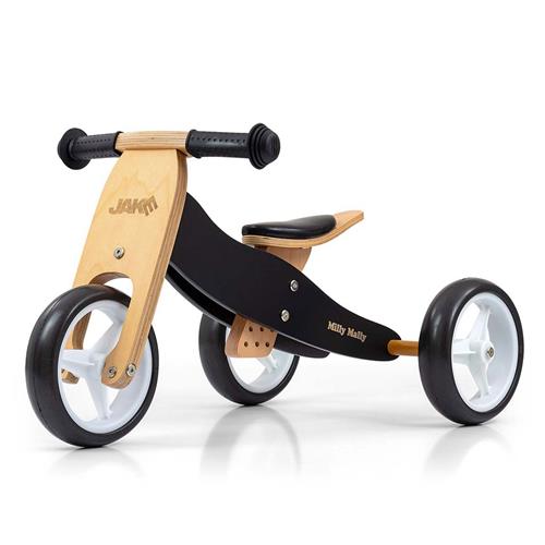 Detský multifunkčný bicykel Milly Mally 2v1 JAKE Classic Black