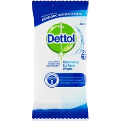 Dettol Antibakteriální ubrousky na povrchy 36ks