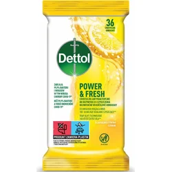 Dettol Antibakteriální ubrousky na povrchy Citron a Limeta 36ks