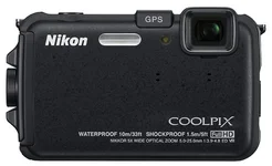 DFK NIKON kompakt COOLPIX AW100, 16MPix, black, 5x zoom