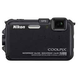 DFK NIKON kompakt COOLPIX AW100, 16MPix, black, 5x zoom