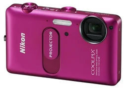 DFK NIKON kompakt COOLPIX S1200pj, 14MPix, pink, 5x zoom