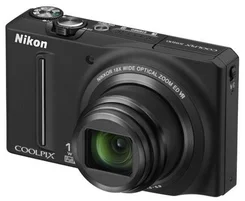 DFK NIKON kompakt COOLPIX S9100, 12,1MPix, black, 18x zoom