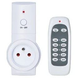 Diaľkovo ovládaná bezdrôtová zásuvka Geti sada 1+1 (3680W/16A) 08840192