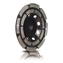 Diamantový brúsny kotúč dvojradový, O 100 mm, M14, segmentový, strieborný spájkovaný, STAYER