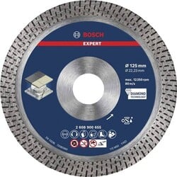 Diamantový rezný kotúč BOSCH EXPERT HardCeramic 125 × 22,23 × 1,4 × 10 mm (2.608.900.655)