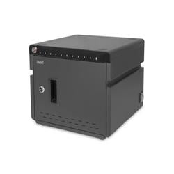 DIGITUS mobilní stolní nabíjecí skříňka pro tablety do 14 palců, 10 zařízení. UV-C, USB-C