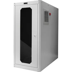 Digitus Počítačová skriňa s nivelačnými nožičkami, IP54 rozmery vonkajšie 670x300x650 mm. vnútorné 581x292x550 mm, sklenené dvere, venti