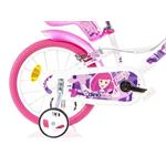 Dino bikes 166 RSN FAIRY Biela, ružová potlač 16"