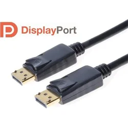 DisplayPort 1.2 přípojný kabel M/M, zlacené konektory, 1m,rozlišení 4K*2K/60Hz, 18Gb/s