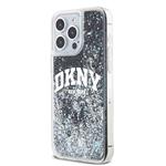 DKNY Liquid Glitter Arch Logo Zadný kryt pre iPhone 12/12 Pro Black