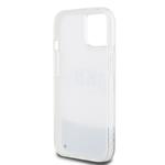 DKNY Liquid Glitter Arch Logo Zadný kryt pre iPhone 14 Transparent