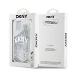 DKNY Liquid Glitter Arch Logo Zadný kryt pre iPhone 15 Transparent