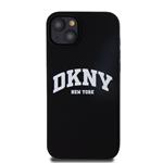 DKNY Liquid Silicone Arch Logo MagSafe Back Cover pre iPhone 15 Plus Black
