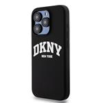 DKNY Liquid Silicone Arch Logo MagSafe Back Cover pre iPhone 15 Pro Black