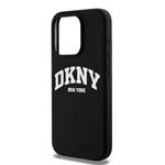 DKNY Liquid Silicone Arch Logo MagSafe Back Cover pre iPhone 15 Pro Black