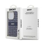 DKNY PC/TPU opakovaný vzor Tonal Stripe Magsafe zadný kryt pre iPhone 13 Pro Max Blue