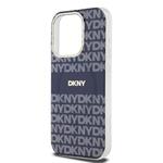 DKNY PC/TPU opakovaný vzor Tonal Stripe Magsafe zadný kryt pre iPhone 14 Pro Blue