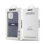 DKNY PC/TPU opakovaný vzor Tonal Stripe Magsafe zadný kryt pre iPhone 15 Blue