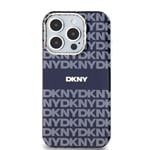 DKNY PC/TPU opakovaný vzor Tonal Stripe Magsafe zadný kryt pre iPhone 15 Pro Max Blue