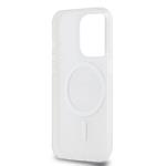DKNY PC/TPU opakujúci sa vzor Tonal Stripe Magsafe zadný kryt pre iPhone 13 Pro Max Pink