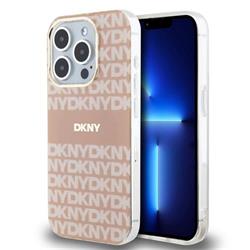 DKNY PC/TPU Repeat Pattern Tonal Stripe Magsafe Zadní Kryt pro iPhone 15 Pro Pink