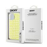 DKNY PC/TPU Repeat Pattern Zadní Kryt pro iPhone 15 Yellow