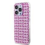 DKNY PC/TPU zadný kryt s opakujúcim sa vzorom pre iPhone 15 Pro Pink