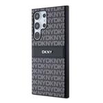 DKNY Zadný kryt PC/TPU s opakujúcim sa vzorom v tvare pruhu pre Samsung S24 Ultra Black