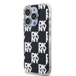 DKNY Zadný kryt s kockovaným vzorom PC/TPU pre iPhone 14 Pro Max Black