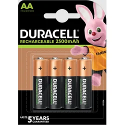 Dobíjacia batéria Duracell, 2500 mAh, 4 ks (AA)