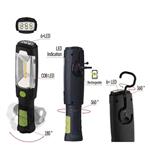 Dobíjacia pracovná baterka P4518 COB LED + LED, 380 lm, 2500 mAh