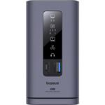 Dokovací stanice 10v1 Baseus Spacemate 100W 2xUSB-C, 4xUSB, 2xHDMI, 1xRJ45, 3,5mm jack šedá