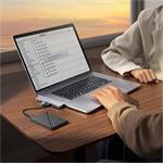 Dokovací stanice 6v1 Baseus Ultra Joy 1xUSB-C, 3xUSB, SD/microSD slot šedá