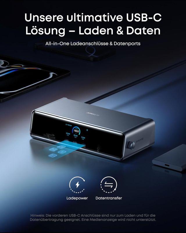 Dokovacia stanica 14 v 1 Anker Prime 140 W