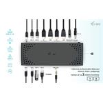 Dokovacia stanica i-tec USB 3.0 / USB-C / Thunderbolt s dvoma displejmi, PD 100 W