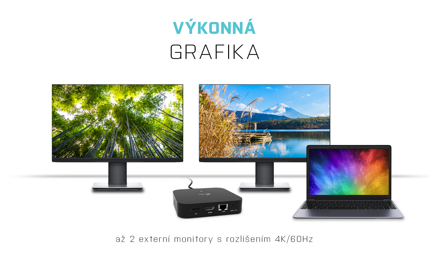 Dokovacia stanica i-tec USB-C HDMI DP s napájaním Power Delivery 100 W