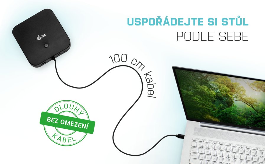 Dokovacia stanica i-tec USB-C HDMI DP s napájaním Power Delivery 100 W