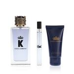 Dolce & Gabbana K by Dolce & Gabbana EdT 100 ml + balzám po holení 50 ml + EdT 10 ml Pro muže dárková sada