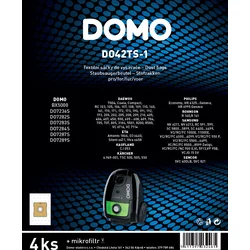 DOMO DO42TS-1 Textilní sáčky do vysavače, 4 ks