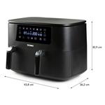 DOMO DO546FR Dvojitá teplovzdušná fritéza 3+6 l